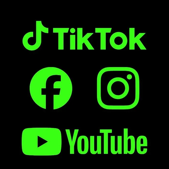 logotipos de redes sociales